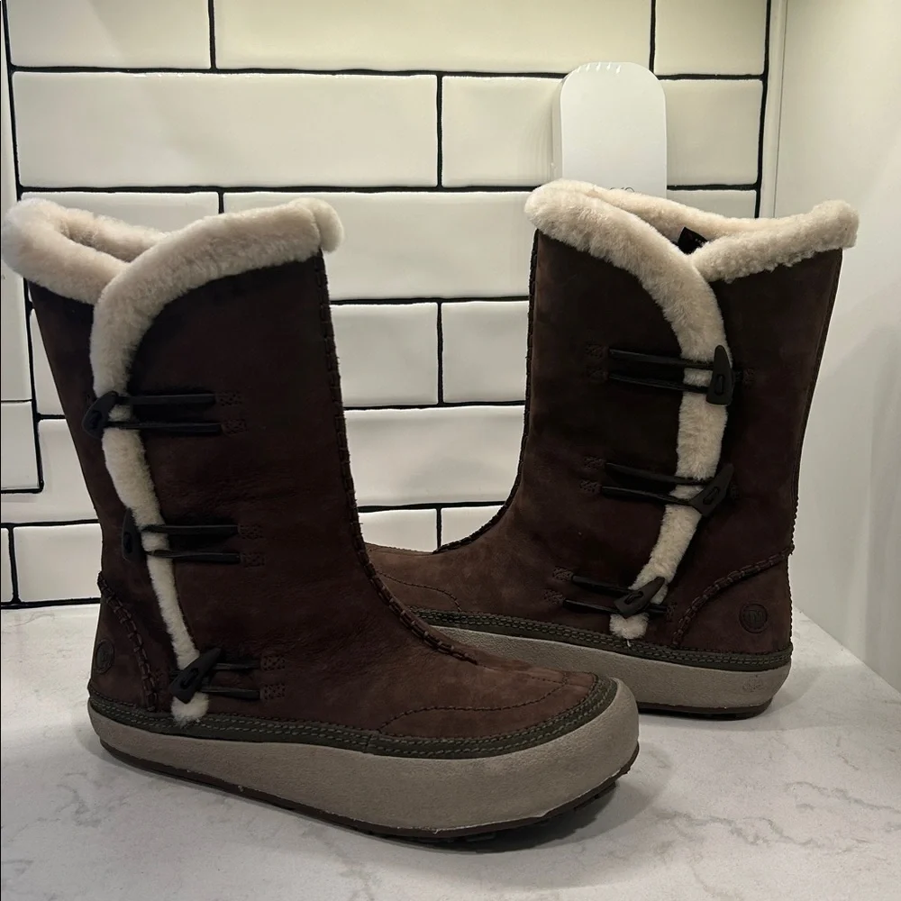 Merrell Spirit Tibet High Espresso Winter Boots Thinsulate Polartec - 11 Women’s